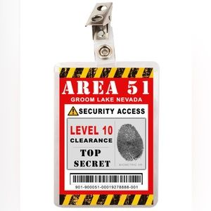 Area 51 Security Access ID Badge